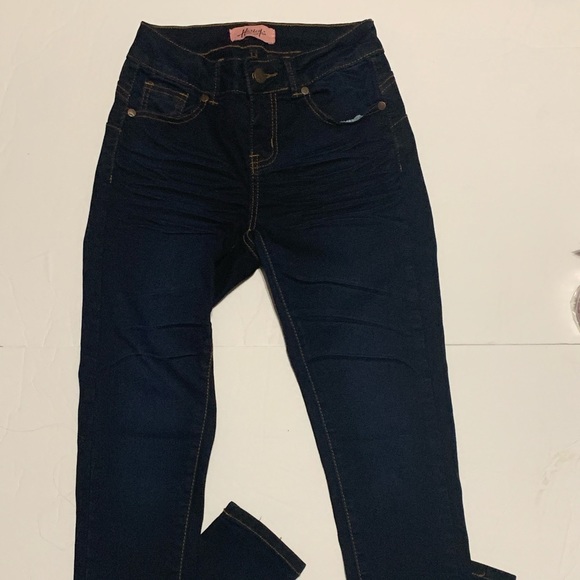 Hailey Made With Love Dark Blue Jeans Size 0 - Picture 1 of 6